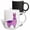 Multicolor, variant on 3drose, Cute Image of Watercolor Smiling Purple Llama Illustration, 11oz Mug