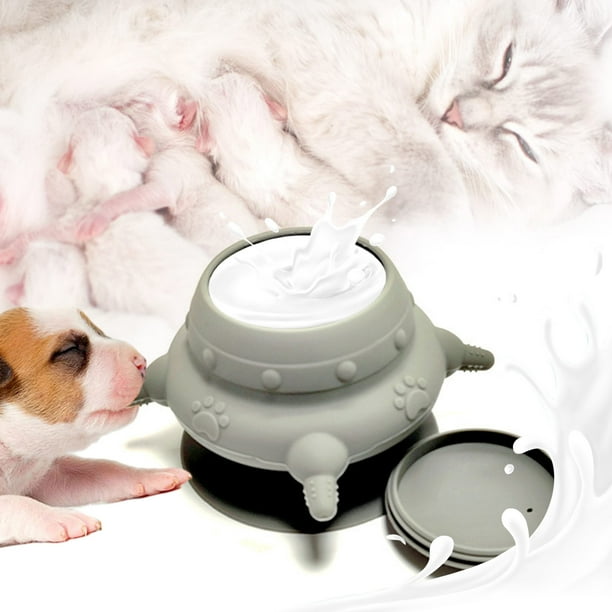 Hogar y Jardín, Exterior y Jardín, Jardinería, Biberón para Cachorros, Reemplazo de Leche para Cachorros, Biberones de Silicona para Cachorros con 4 Tetinas, Comederos para Cachorros Múltiples, Un com