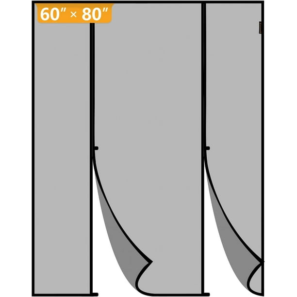 Magnetic Screen Door Fits Size 60 X 80 Double Curtain For Sliding Fit Doors Up To W H Max Com Magnetic Screen Door Fits Size 60, 60 X 80 Sliding Screen Door