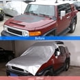 thumbnail image 4 of TINKI Windshield Snow Cover Compatible withToyota FJ Cruiser 2007-2021, Waterproof/Windproof/Dustproof/Sun Protection/Car Windshield Cover Winter Summer, 4 of 6