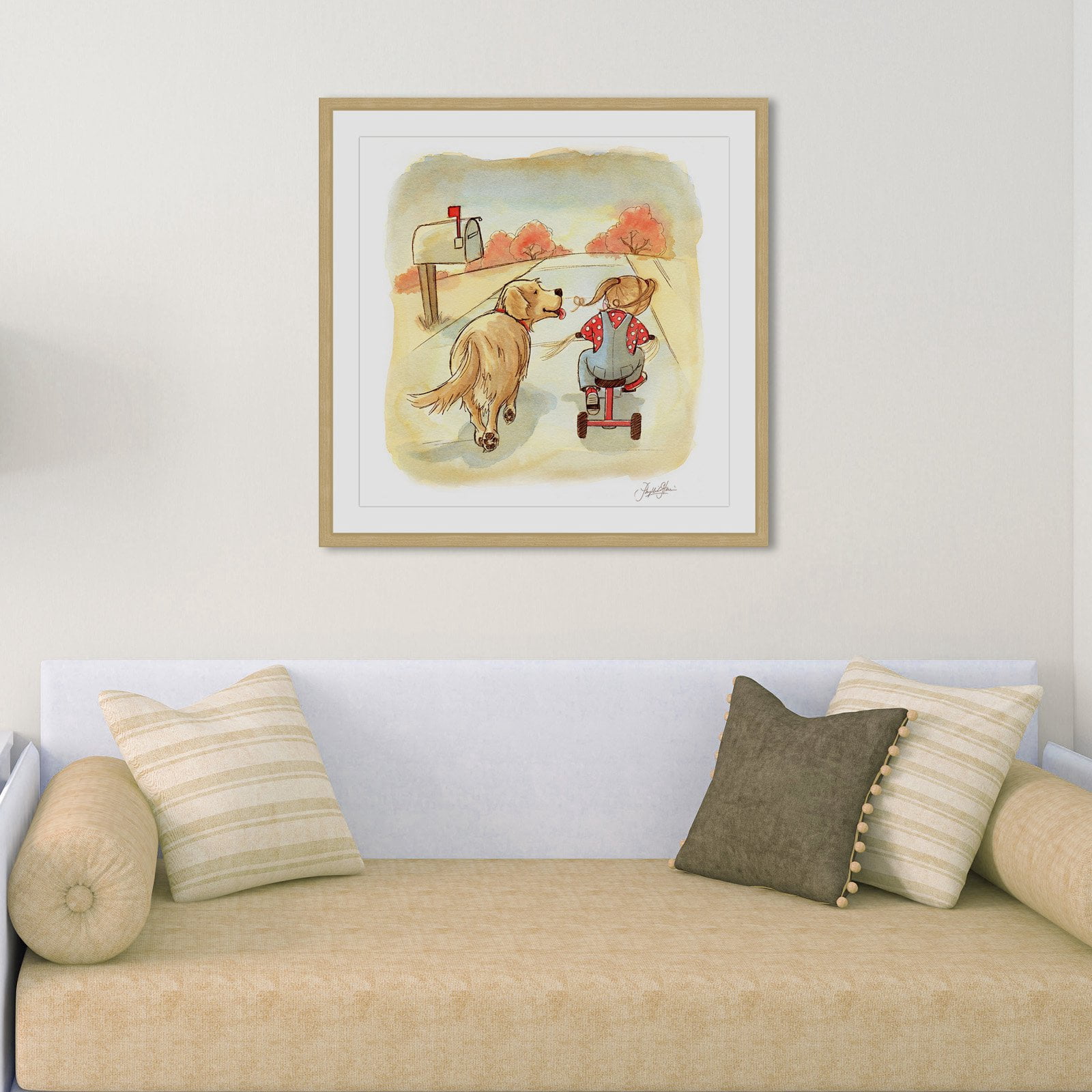 Marmont Hill "Golden Pal" by Phyllis Harris Framed Painting Art Print