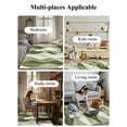 thumbnail image 6 of Sage Green Ripple Area Rug for Bedroom 2.7x5 Ft Abstract Gradient Watercolor Modern Super Soft fuzzy Throw Rug Non-Slip Fluffy Plush Indoor Floor Carpet for Living Room Nursery Home Decor, 6 of 8
