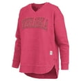 thumbnail image 2 of Women's Pressbox Scarlet Nebraska Huskers Westin Poncho V-Neck Pullover Sweatshirt, 2 of 3
