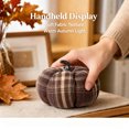 thumbnail image 5 of Fall Fabric Pumpkins Decor,Vintage Plaid Fabric Pumpkins Autumn Decor,Rustic Farmhouse Pumpkins for Mantel Table, Thanksgiving Halloween Autumn Home,Coffee, 5 of 7
