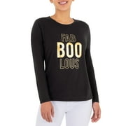 Way To Celebrate Women's Long Sleeve Halloween Graphic T-shirt