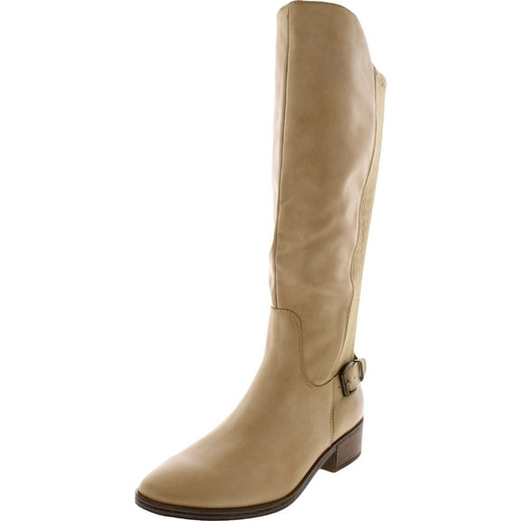 Baretraps Womens Mckayla Faux Leather Tall Knee-High Boots