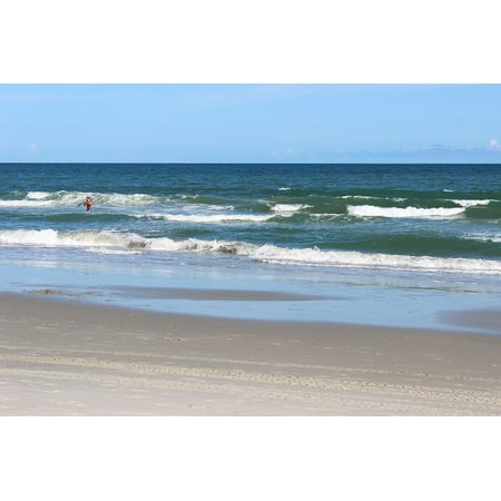Peel-n-Stick Poster of Waves South Carolina Beach Ocean Myrtle Beach Poster 24x16 Adhesive Sticker Poster