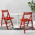 thumbnail image 2 of Casual Home Wooden Folding Chairs 2-Pcs Set - Red, 2 of 4