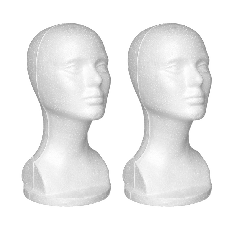 Ruanlalo Women Mannequin Head,Mannequin Head Abstract Smooth Surface