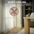 Oscillating Racks Holmes 16 Inch Oscillating Stand Fan 3 Speed Tilt Head Pedestal Brushed ...