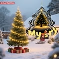 thumbnail image 3 of Stylish Metal Christmas Tree Wind Spinner - Festive Garden Decoration with Concentric Lines & Illuminated Design for Holiday Cheer, 3 of 6