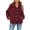 A, variant on Vedolay Womens Fall Tops Women's Distresse Oversized Stretch Button Up Cropped Casual Jacket,A XL