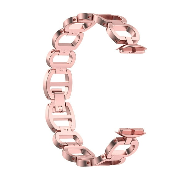 Seitruly Correas de reloj de acero inoxidable, accesorios modernos y prácticos para reloj, resistentes y duraderos Electrónica Rosa Rosa