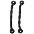 thumbnail image 2 of SaKeGa Rustic Twisted Barn Door Handles - 5 7/16 Inch, 2-Pack, Heavy-Duty Iron Handles, 2 of 7