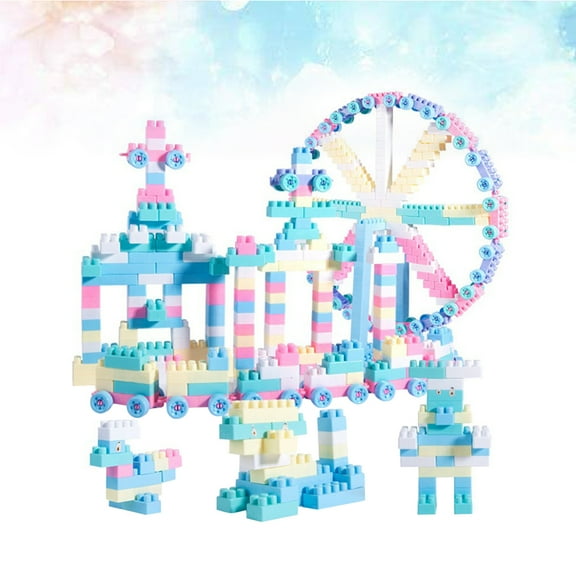 Raindrops 100pcs Multi Building Blocks Construction Toy Set for Kids DIY Assembly Home Play