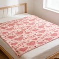 thumbnail image 4 of Hearth & Gear Soft And Warm Flannel Throw Blanket For Cozy Comfort Ideal For Valentine's Day And Winter Holidays Blanket $10 Throw Blanket with Pom Poms Full Size Light Weight Blanket Extra Thick, 4 of 4