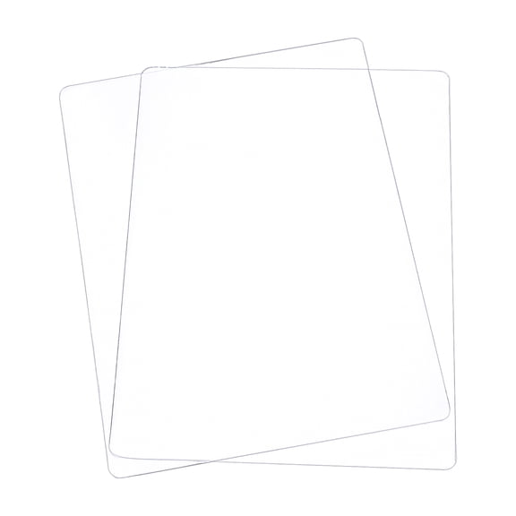 5pcs Transparent Acrylic Pressure Plate Cutting Pads Rectangle Clear 19.65x15x0.3cm