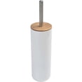 thumbnail image 6 of White Toilet Brush and Holder Set Padang with Bamboo Top - Stylish Bathroom Cleaning Solution for Modern Homes, 6 of 8