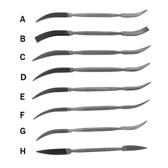 Riffler Files, Set of 8 (A-H)