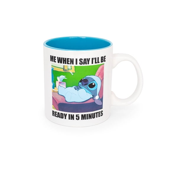 Disney Lilo & Stitch "When I Say I'll Be Ready" Ceramic Mug | Holds 20 Ounces