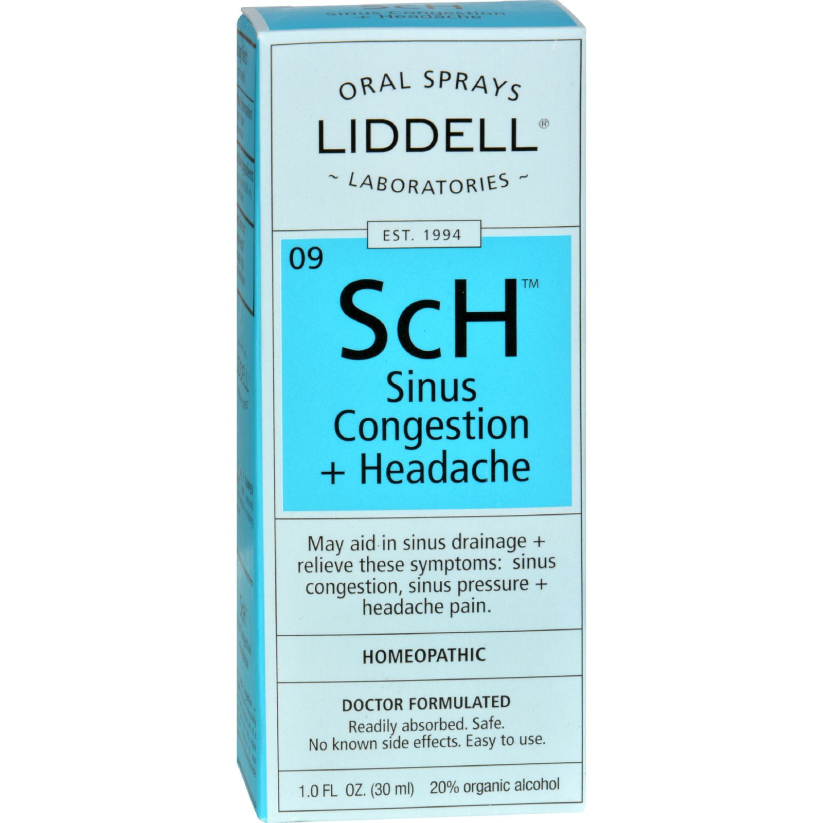 Liddell Homeopathic Sinus Congestion and Headache Spray 1 fl oz