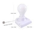 thumbnail image 2 of witspace Stick-Up Battery Operated Light Bulb, Battery Powered Wireless LED Closet Light Bulb, Self Adhesive Wall Mounted Light Fixture with Pull Chain for Cabinet Bedroom Living Room Kitchen 4Pcs, 2 of 3