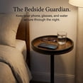 thumbnail image 6 of Round Drink Table,Small Pedestal Table,Small Round Side Table for Narrow Spaces,Martini Table for Living Room, Bedroom, Bathroom,Balcony, 6 of 9