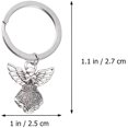 thumbnail image 4 of Picture 12 uds llavero con dije de Ángel de la guarda, llavero para coche, bolso, bolso, bolso, dije, regalos de cumpleaños de Año Nuevo, 4 of 5