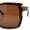 Tortoise - Brown, variant on Womens Rectangle Inset Lens Minimalist Fashion Plastic Sunglasses Tortoise - Brown