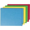 Smead, SMD25013, Shelf-Master Reinforced Colored End Tab Folders, 100 / Box, Blue,Green,Red,Yellow