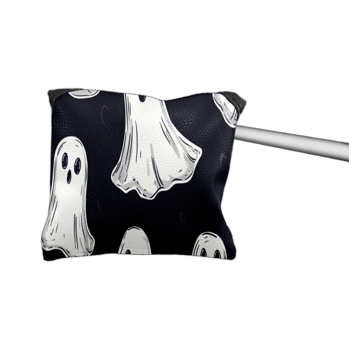 Golf Mallet Putter Cover Premium Leather Waterproof Golf Putter Head Cover with Magnetic Closure Cute Patterns