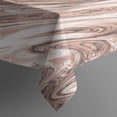 thumbnail image 5 of Square Tablecloth, Waterproof Polyester Table Cover, Wrinkle Resistant & Washable Fabric for Dining, Kitchen, Picnic, 42x42in(107x107cm), Liquid & Marble Print, 5 of 6