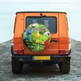 thumbnail image 2 of Lsque Pikmin Pattern Tire Covers - Tough Tire Wheel Protector for Truck, SUV, Trailer, Camper, RV - 15 inch, 2 of 7