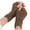 Khaki, variant on Fewfanhot Ladies Fingerless Thermal Gloves Touchscreen Gloves - Stretch Knit Winter Design for Cold Weather Protection