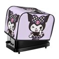 thumbnail image 1 of Funda para tostadora Kuromi de 2 rebanadas, funda protectora contra el polvo y las huellas dactilares, de poliéster, fundas para pequeños electrodomésticos de cocina, 1 of 6