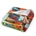 thumbnail image 3 of Manta Wallykazam de franela cálida y acogedora para sala de estar, dormitorio, cama, sofá, coche, mantas de vellón para todas las estaciones, regalos para niños, adolescentes y adultos, 80 x 60, 3 of 8