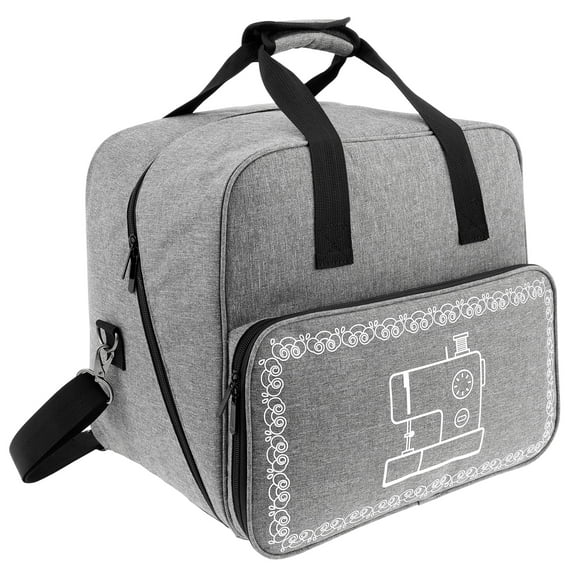 Sutowe Sewing Machine Case with Handle and Adjustable Shoulder Strap Waterproof Tote Bag Portable Storage Bag for Sewing Machine and Sewing Accessories Storage