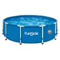 thumbnail image 6 of Funsicle 10' x 30" Outdoor Activity Round Pool with 10' Debris Cover, Blue, 6 of 12