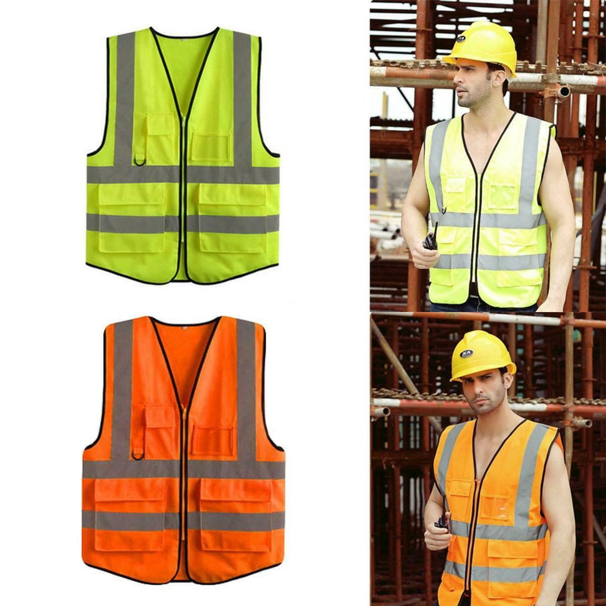 Safety Vest with High Visibility Reflective Tape Strip for