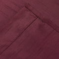 thumbnail image 4 of 2 Panel Faux Silk Solid Curtain Drapes with Bronze Grommet 108" Total width by 63" L, Solid Color Short Curtain Panels for bedroom or small windows - Non-blackouts / Semi sheer Panels - Burgundy, 4 of 5