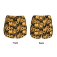 thumbnail image 3 of Disketp Pumpkins And Sunflowers3 Women's Shorts Workout Shorts for Athletic Gym Running Shorts with Phone Pockets-X-Large, 3 of 7