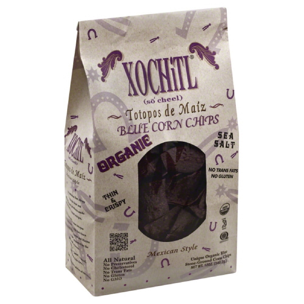 Xochitl Mexican Style Blue Corn Chips, 12 Oz (Pack of 10)