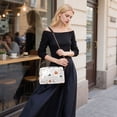 thumbnail image 5 of FORMRS Women Crossbody Purse with Chain Strap Vegan Leather Shoulder Handbag, Ghost Design, 5 of 7