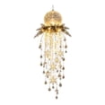 thumbnail image 3 of Clearance! Crystal Cascade Christmas Light, LED Hanging Christmas Decorations Indoor Outdoor, Cascading Icicle Style Light Ornament, Wall Window Entryway Holiday Pendant for Xmas Decor(Warm Snowball), 3 of 8
