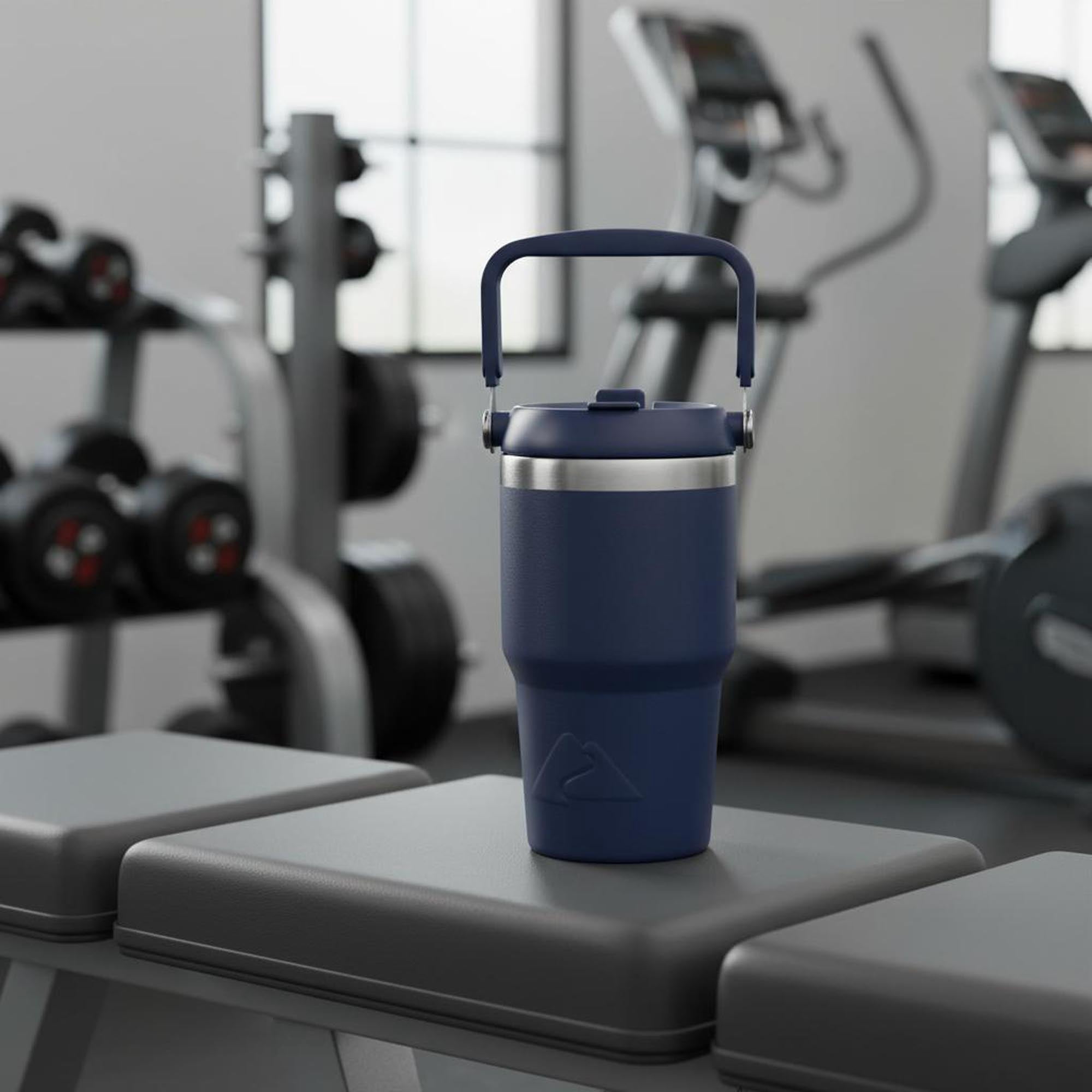 Ozark Trail 18 oz Stainless Steel Insulated Swivel Tumbler, Navy