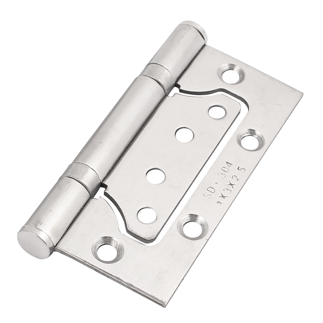 Wardrobe 10 x 5 x 1.2cm 304 Stainless Steel Door Hinge Silver