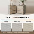 thumbnail image 6 of MOONMISS Modern 3-Drawer Nightstand Set of 2,Bedside Table with Sturdy Base & Gold Handles for Bedroom,Living Room,Light Oak, 6 of 7