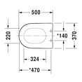 thumbnail image 2 of Duravit Toilet Seat White, 2 of 3
