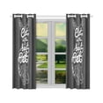 thumbnail image 2 of MYPOP Cat is the Best Pet Contrast White and Black Window Curtain Kitchen Curtain 26x39 inches (Two Pieces), 2 of 3