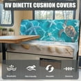 thumbnail image 4 of Uorisanigo RV Dinette Cushions Stretch Beach Turtle Camper Seat Cushion Slipcovers Washable Camper Sofa Chair Cover Furniture Protector Cushion Covers for Couches, 4 of 7